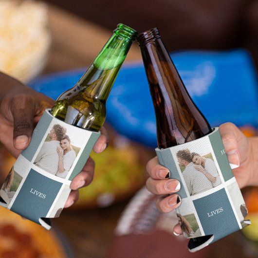 家族モダンのコラージュ写真 |愛ここに住む 缶クーラー