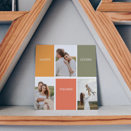 家族モダンのコラージュ写真 | Happy Thanksgiving