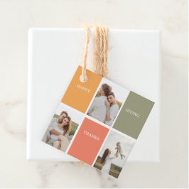 家族モダンのコラージュ写真 | Happy Thanksgiving フェイバータグ