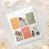 家族モダンのコラージュ写真 | Happy Thanksgiving フェイバーバッグ (クリップ留めされた状態)