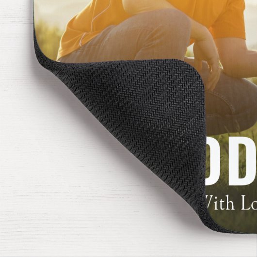 家族モダンのパパと私パーソナライズされた マウスパッド (コーナー)