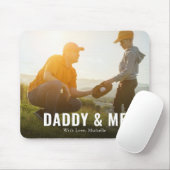 家族モダンのパパと私パーソナライズされた マウスパッド (マウス)