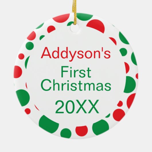 家族モダンの休日の写真 セラミックオーナメント (裏面)