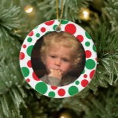 家族モダンの休日の写真 セラミックオーナメント