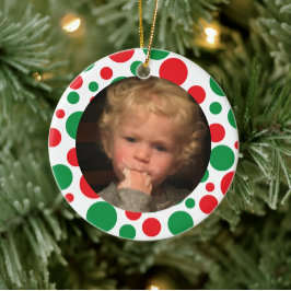 家族モダンの休日の写真 セラミックオーナメント