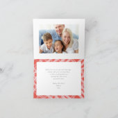 家族モダンの写真おもしろいお洒落がシーズン中 シーズンカード (内部)