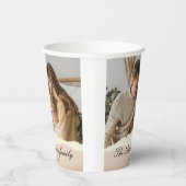 家族モダンの写真と名前パーソナライズされたギフト 紙コップ (右)