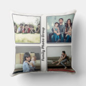 家族モダンの写真の枕 – "家族は全て クッション (裏面)