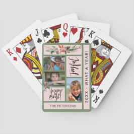 家族モダンの写真コラージュのスクリプエレガントト トランプ