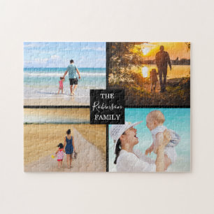 家族モダンの写真コラージュ ジグソーパズル