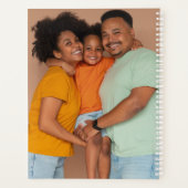 家族モダンの写真コラージュ プランナー手帳 (裏面)