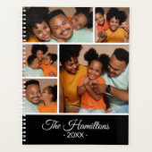 家族モダンの写真コラージュ プランナー手帳 (正面)