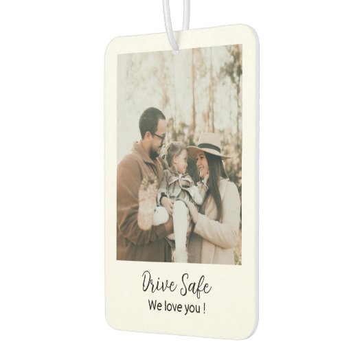 家族モダンの写真ドライブ安全私たちはあなたを愛している カーエアーフレッシュナー (左)