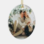 家族モダンの写真メリーと明るい セラミックオーナメント (右)