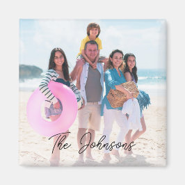 家族モダンの写真名パーソナライズされた マグネット