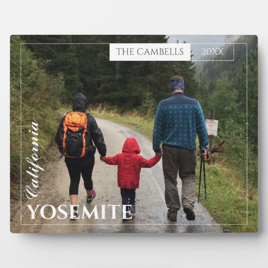家族モダンの写真旅行記念ファイル フォトプラーク (正面)