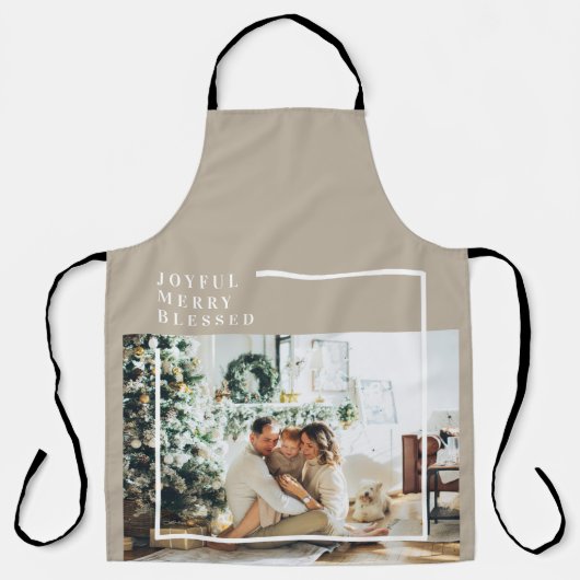家族モダンの写真 |うれしメリー賛美い エプロン (正面)