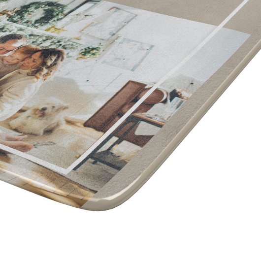 家族モダンの写真 |うれしメリー賛美い カッティングボード (角)