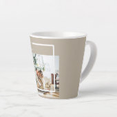 家族モダンの写真 |うれしメリー賛美い カフェラテマグ (右アングル)