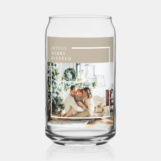 家族モダンの写真 |うれしメリー賛美い ガラス缶 (正面)