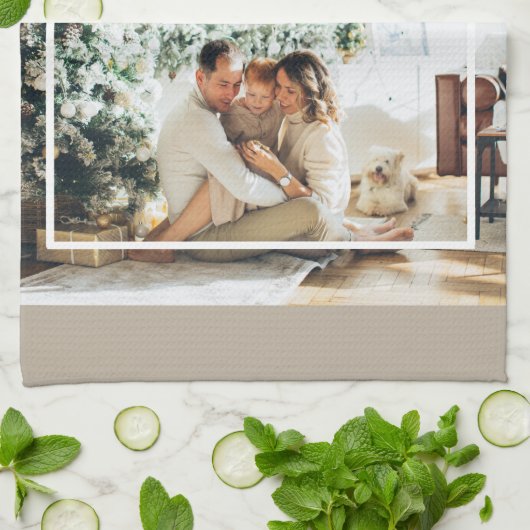 家族モダンの写真 |うれしメリー賛美い キッチンタオル (折り畳み)