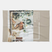 家族モダンの写真 |うれしメリー賛美い キッチンタオル (横)