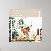 家族モダンの写真 |うれしメリー賛美い キャンバスプリント (正面)