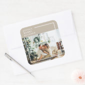 家族モダンの写真 |うれしメリー賛美い スクエアシール (封筒)