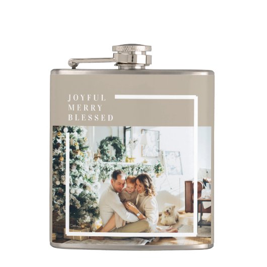 家族モダンの写真 |うれしメリー賛美い フラスク (正面)
