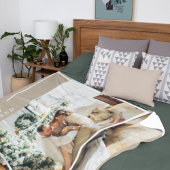 家族モダンの写真 |うれしメリー賛美い フリースブランケット