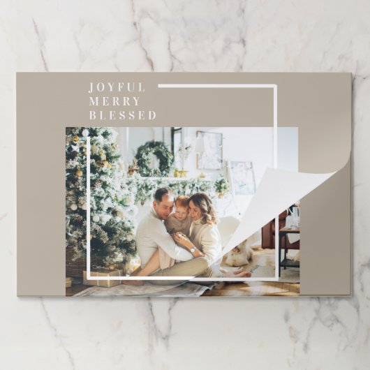 家族モダンの写真 |うれしメリー賛美い ペーパーパッド