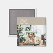 家族モダンの写真 |うれしメリー賛美い マグネット (正面/裏面)