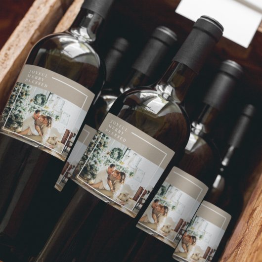 家族モダンの写真 |うれしメリー賛美い ワインラベル