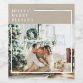 家族モダンの写真 |うれしメリー賛美い ワインラベル (シングルラベル)