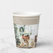 家族モダンの写真 |うれしメリー賛美い 紙コップ (正面)