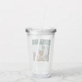 家族モダンの写真 |うれしメリー賛美い |緑 アクリルタンブラー (裏面)