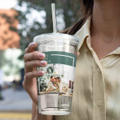 家族モダンの写真 |うれしメリー賛美い |緑 アクリルタンブラー