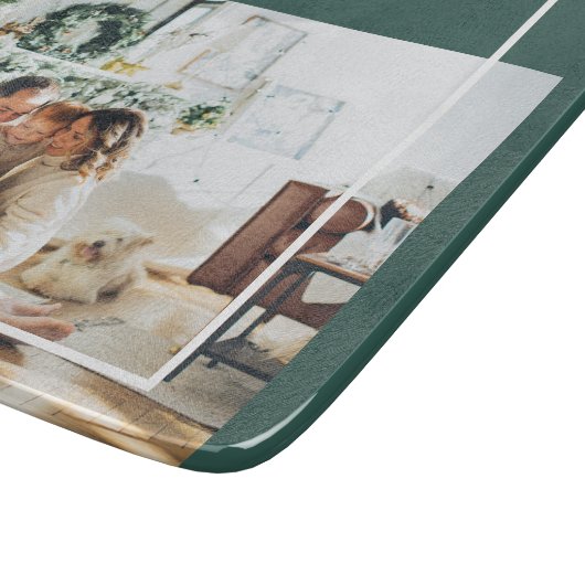 家族モダンの写真 |うれしメリー賛美い |緑 カッティングボード (角)