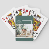 家族モダンの写真 |うれしメリー賛美い |緑 トランプ (裏面)