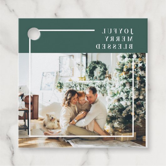 家族モダンの写真 |うれしメリー賛美い |緑 フェイバータグ (正面)