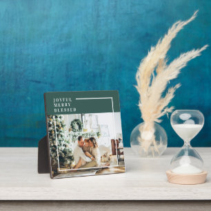 家族モダンの写真  うれしメリー賛美い  緑 フォトプラーク