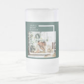 家族モダンの写真 |うれしメリー賛美い |緑 フロストグラスビールジョッキ (中央)