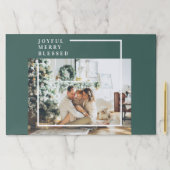 家族モダンの写真 |うれしメリー賛美い |緑 ペーパーパッド (インサイチュ)