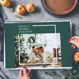 家族モダンの写真 |うれしメリー賛美い |緑 ペーパーパッド