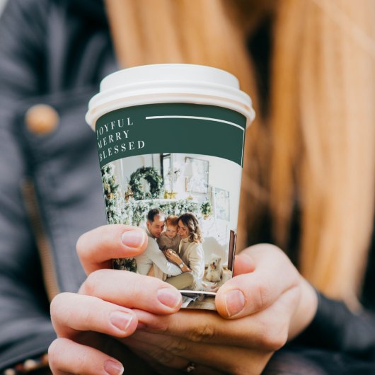 家族モダンの写真 |うれしメリー賛美い |緑 紙コップ