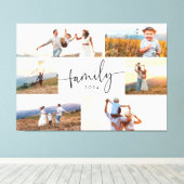 家族モダンの写真 キャンバスプリント (インサイチュ (ウッドフロア))