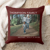 家族モダンの写真 クッション (ブランケット)