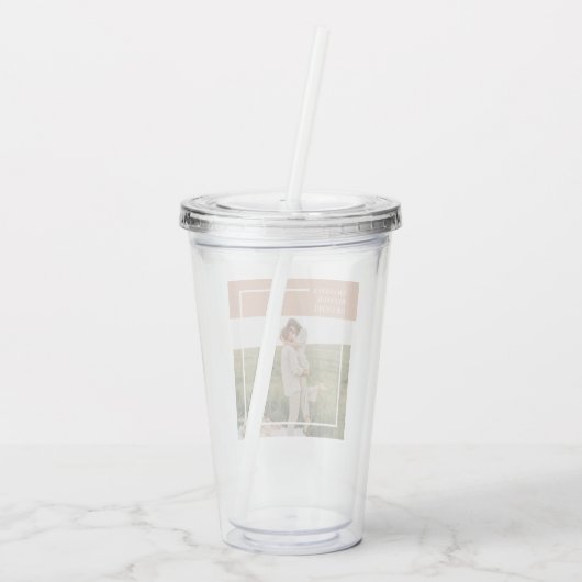 家族モダンの写真 |感謝賛美感謝 アクリルタンブラー (裏面)