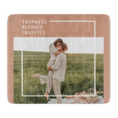 家族モダンの写真 |感謝賛美感謝 カッティングボード (正面)