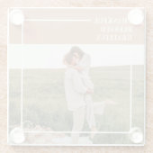 家族モダンの写真 |感謝賛美感謝 ガラスコースター (裏面)